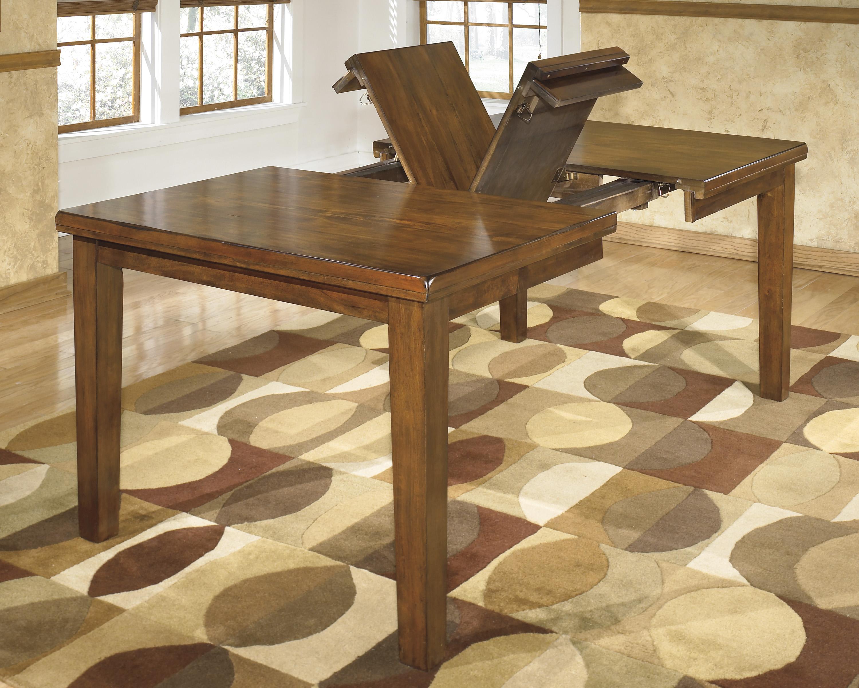 Signature Ralene Casual Rectangular Butterfly Leaf Dining Table